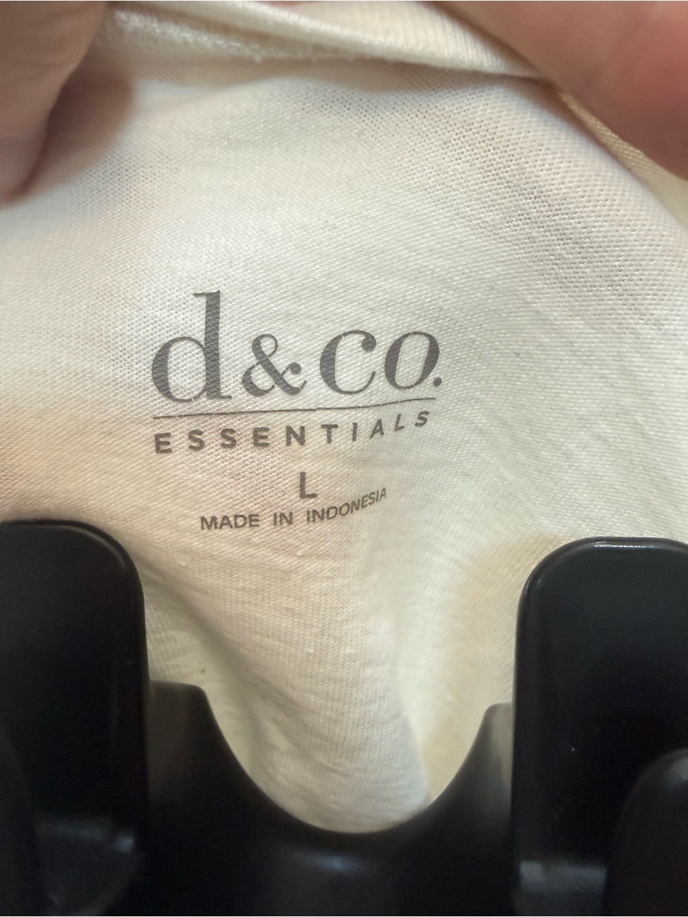 & Co. Women’s Long Sleeve V-Neck Tee - Cream - Picture 3 of 4